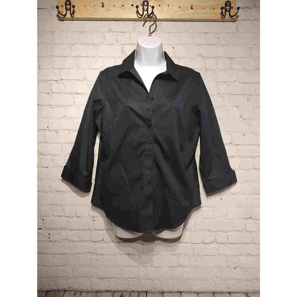 Chico's Tops - Chicos high quality black buttondown top plus size 1